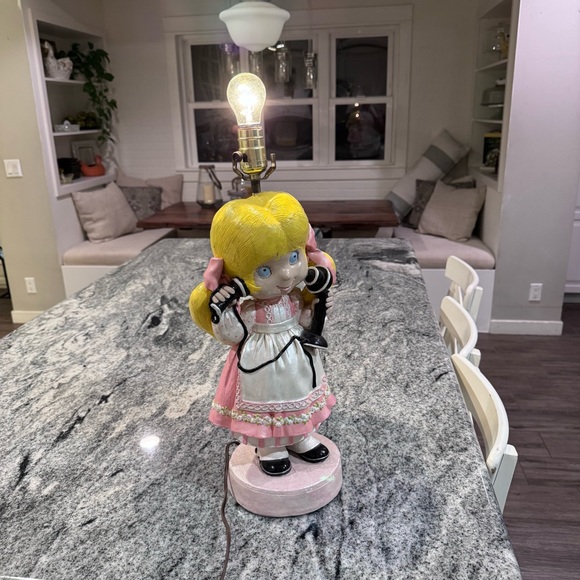 Juta Sangthaweep Other - RARE 1976 Juta Sangthaweep Little Girl Lamp - Famous Disney Artist